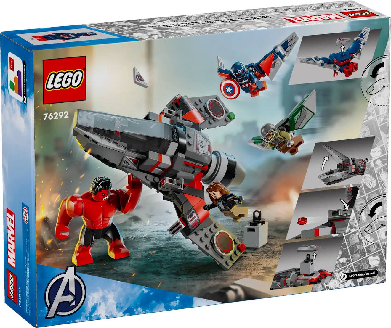 LEGO Marvel - Captain America vs hulk rouge - 76292 multicolore