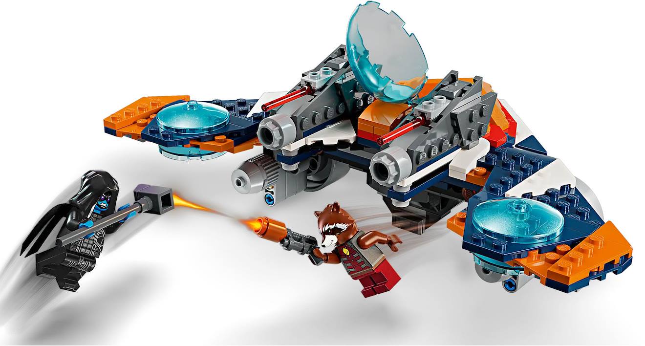 LEGO Marvel - le vaisseau spatial de rocket contre ronan - 76278 multicolore