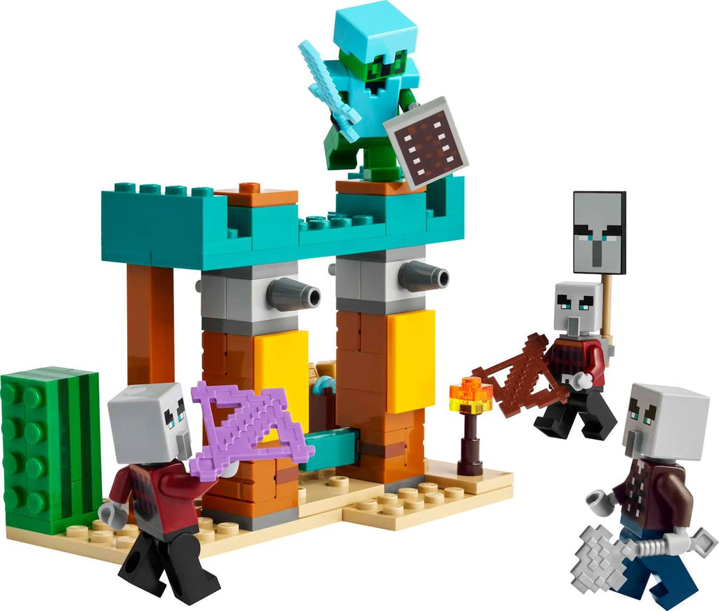 LEGO Minecraft - la patrouille d'illageois du désert - 21267 multicolore