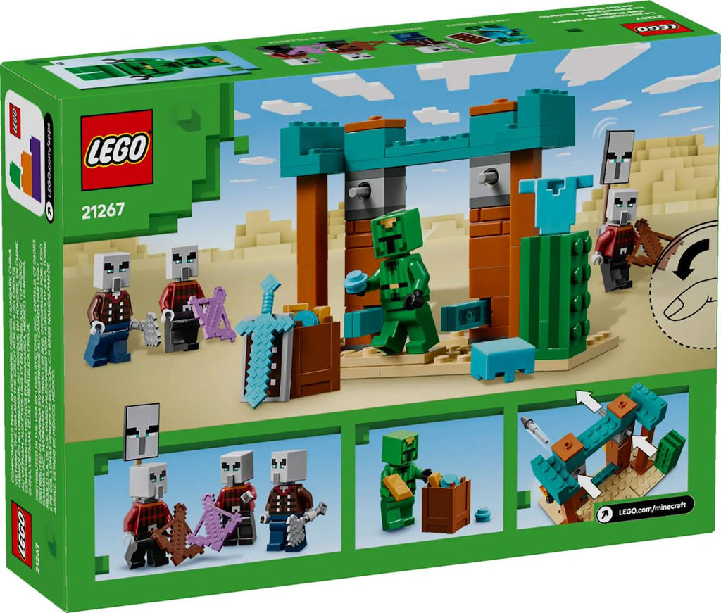 LEGO Minecraft - la patrouille d'illageois du désert - 21267 multicolore