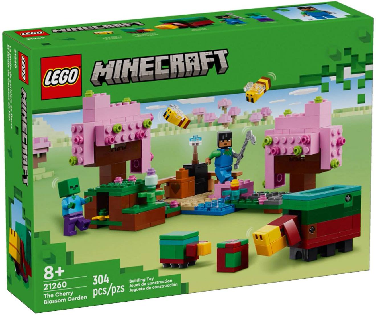 LEGO Minecraft - le jardin des cerisiers en fleurs - 21260 multicolore