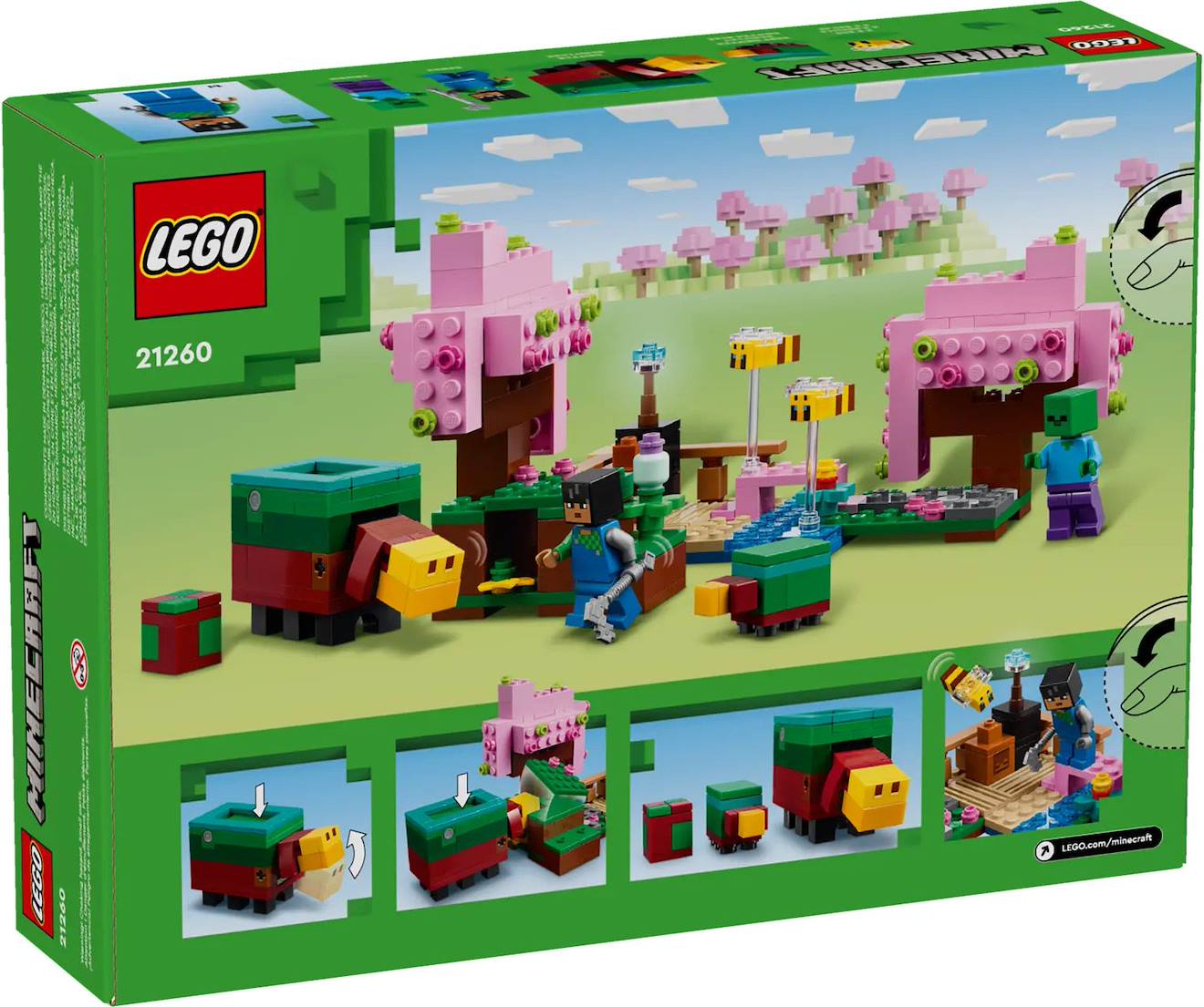 LEGO Minecraft - le jardin des cerisiers en fleurs - 21260 multicolore