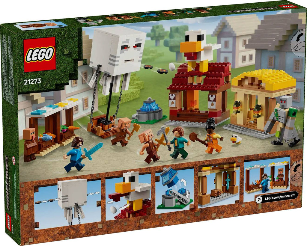 LEGO Minecraft - les ghasts à l'attaque du village - 21273 multicolore