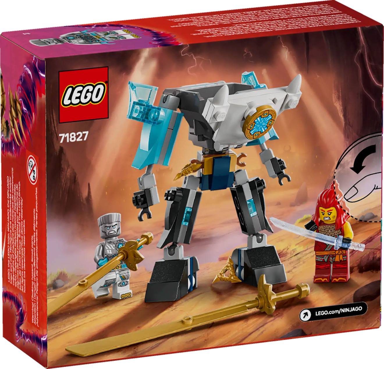 LEGO Ninjago - la super armure robot de zane - 71827 multicolore