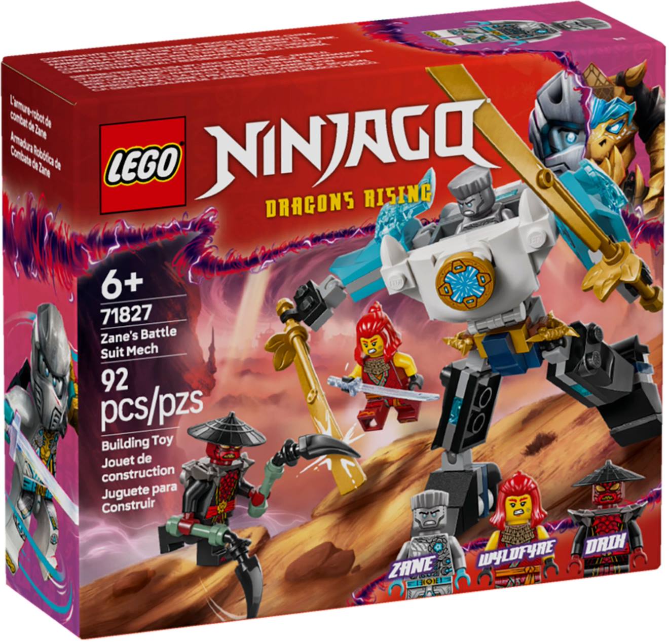 LEGO Ninjago - la super armure robot de zane - 71827 multicolore