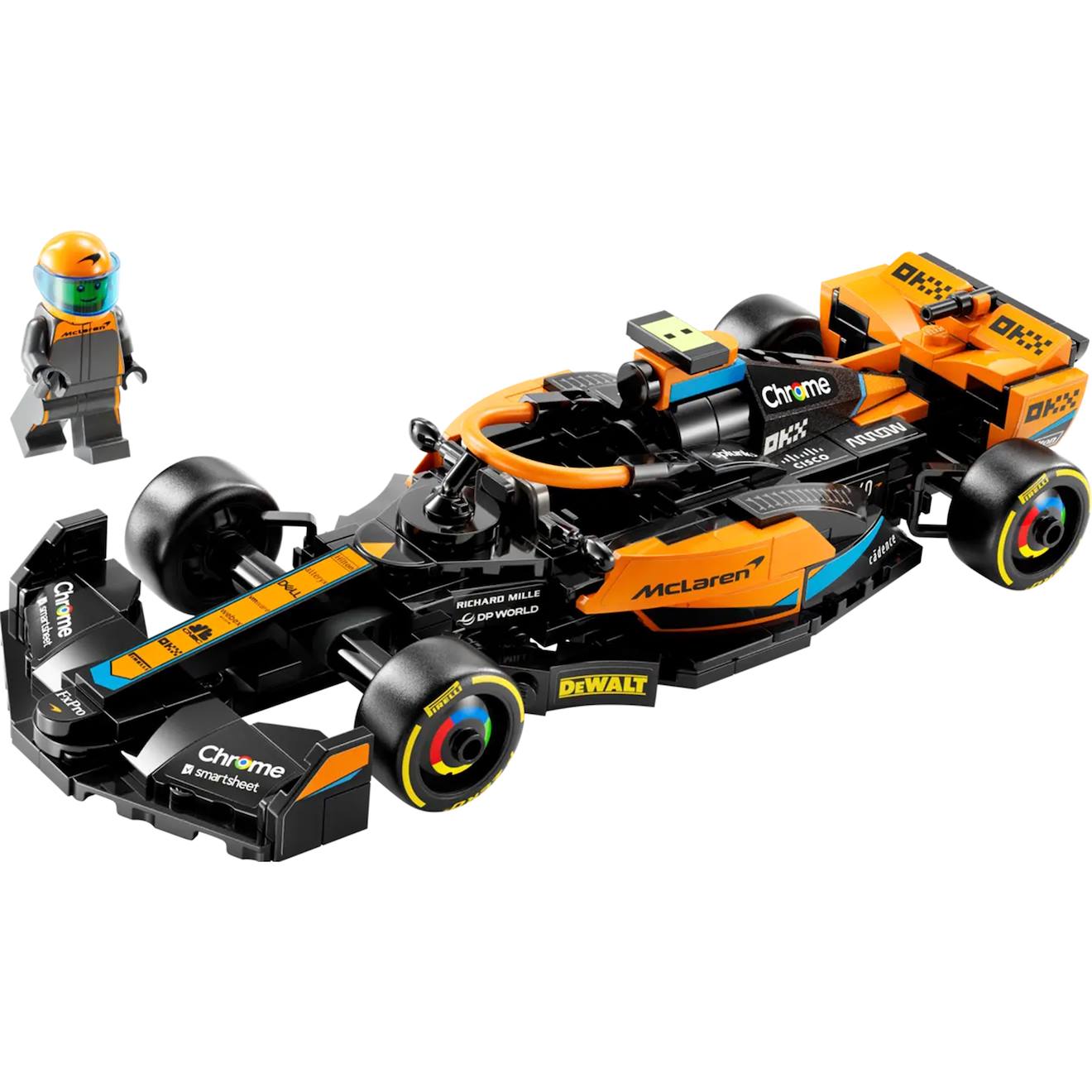 LEGO Speed Champions - la voiture de course de formule 1 mclaren 2023 - 76919 multicolore