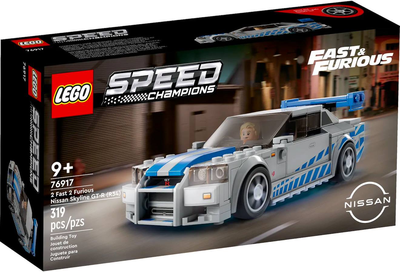 LEGO Speed Champions - nissan skyline gt-r (r34) 2 fast 2 furious - 76917 multicolore