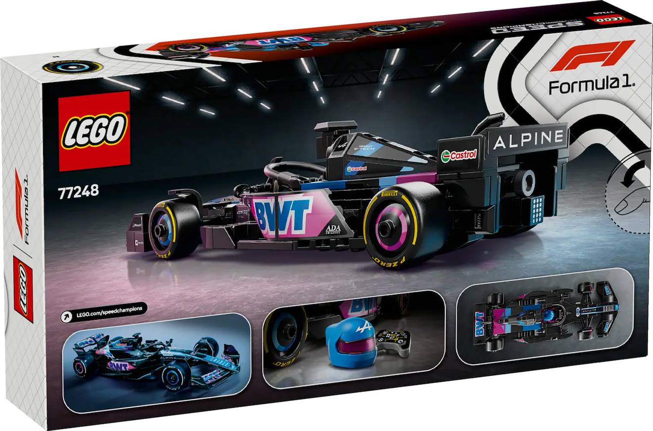 LEGO Speed Champions - voiture f1 bwt alpine team a524 - 77248 multicolore