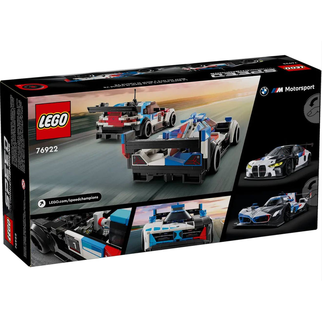 LEGO Speed Champions - voitures de course bmw m4 gt3 et bmw m hybrid v8 - 76922 multicolore