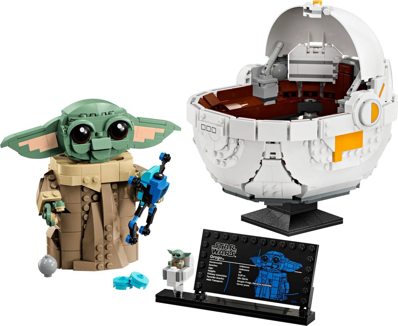 LEGO Star Wars - grogu et son landau - 75403 multicolore
