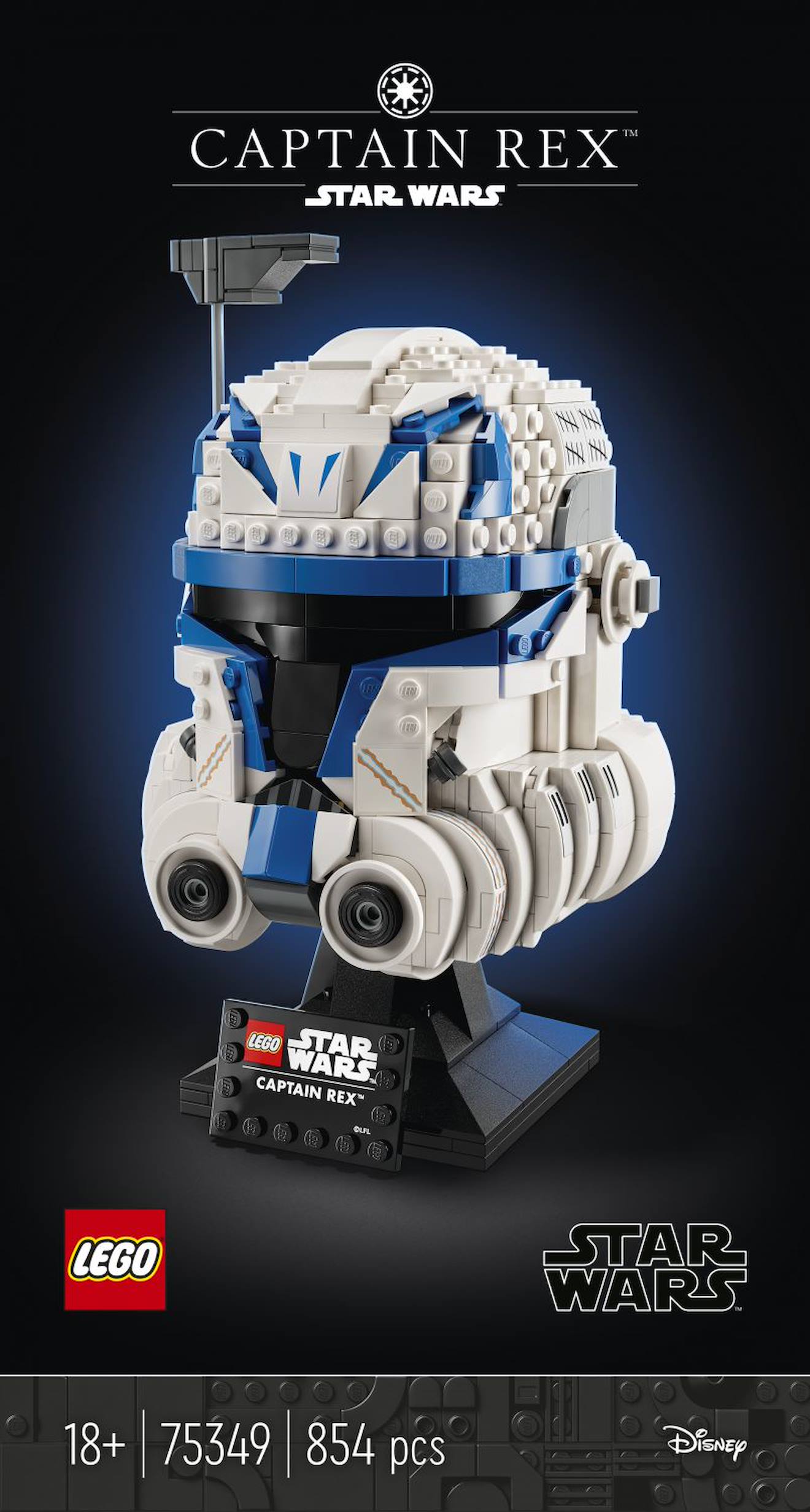 LEGO Star Wars - le casque du capitaine rex - 75349 multicolore