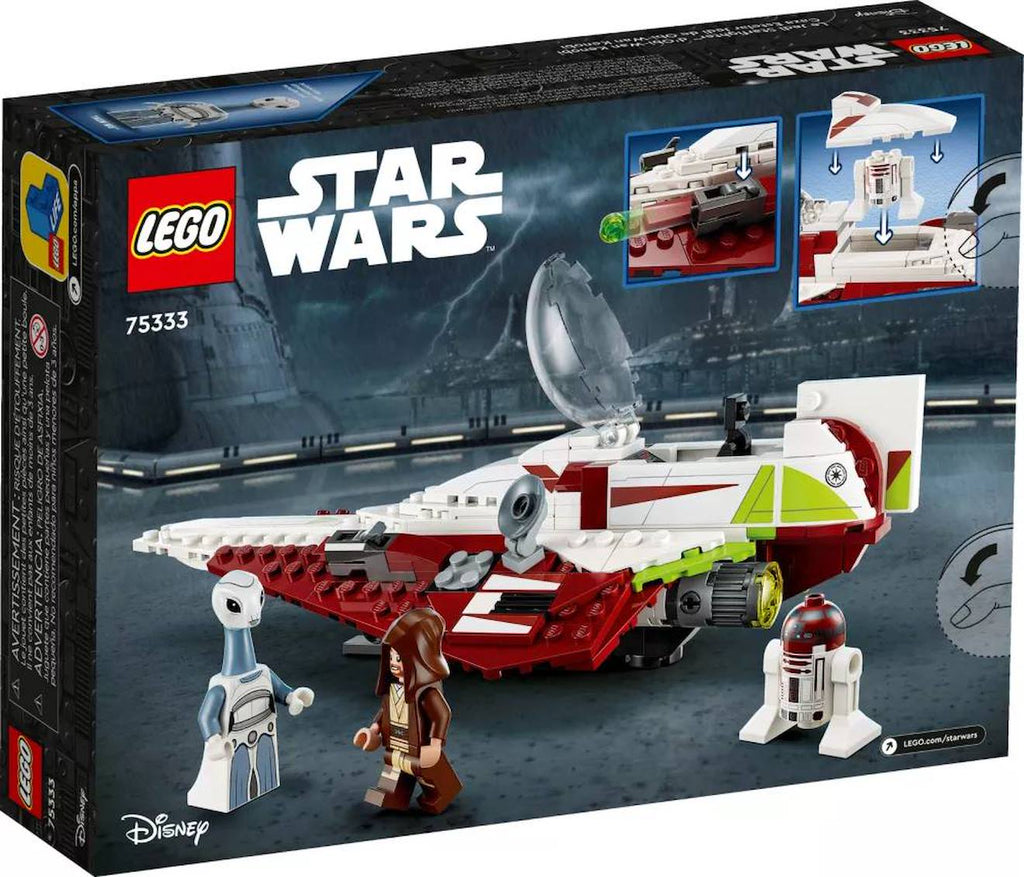 LEGO Star Wars - le chasseur jedi d'obi-wan kenobi - 75333 multicolore