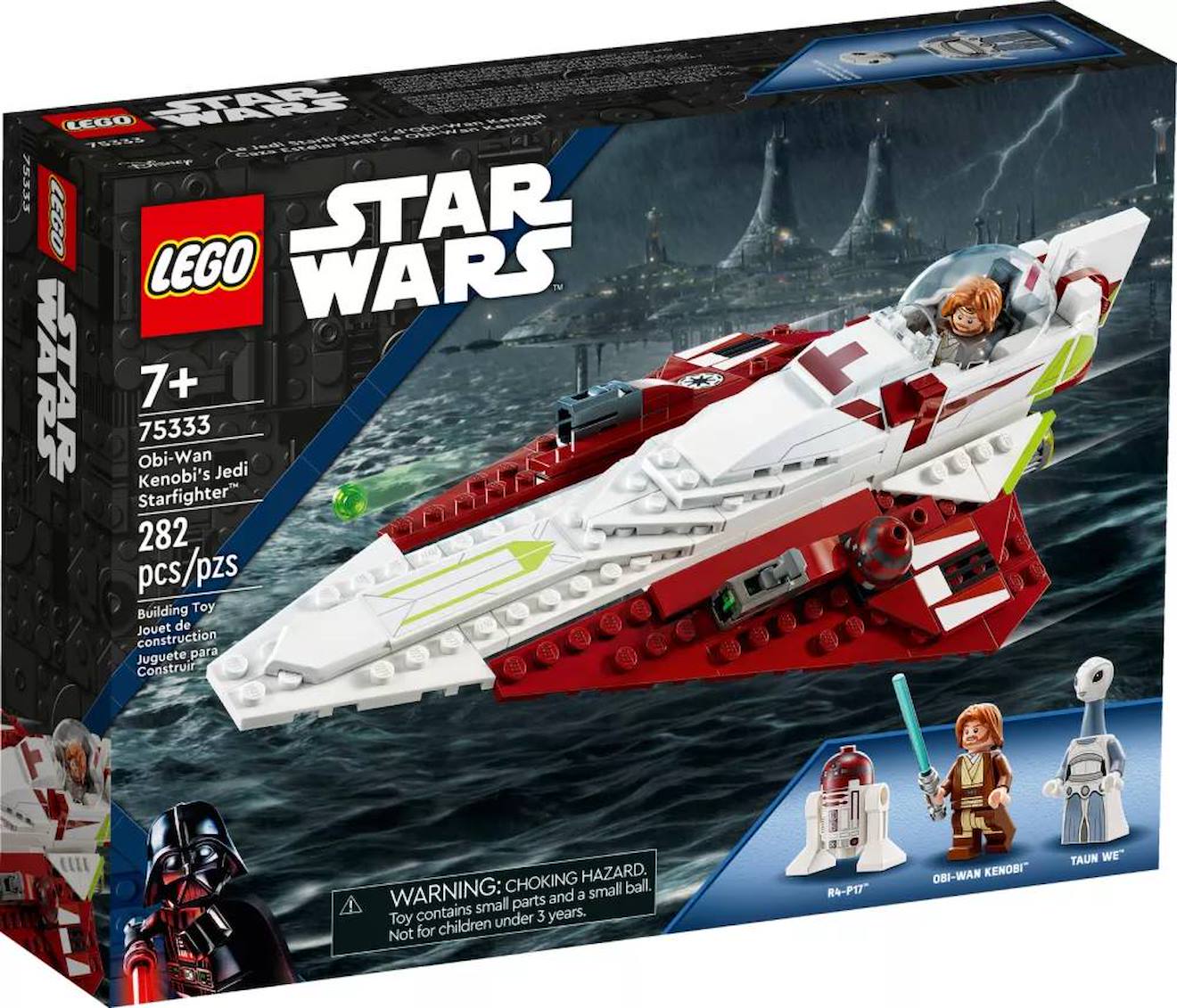 LEGO Star Wars - le chasseur jedi d'obi-wan kenobi - 75333 multicolore