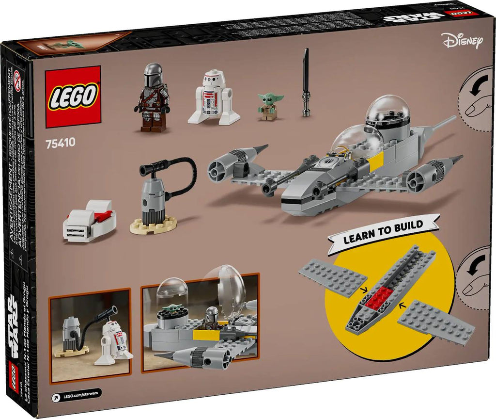 LEGO Star Wars - le chasseur n-1 de mando et grogu - 75410 multicolore