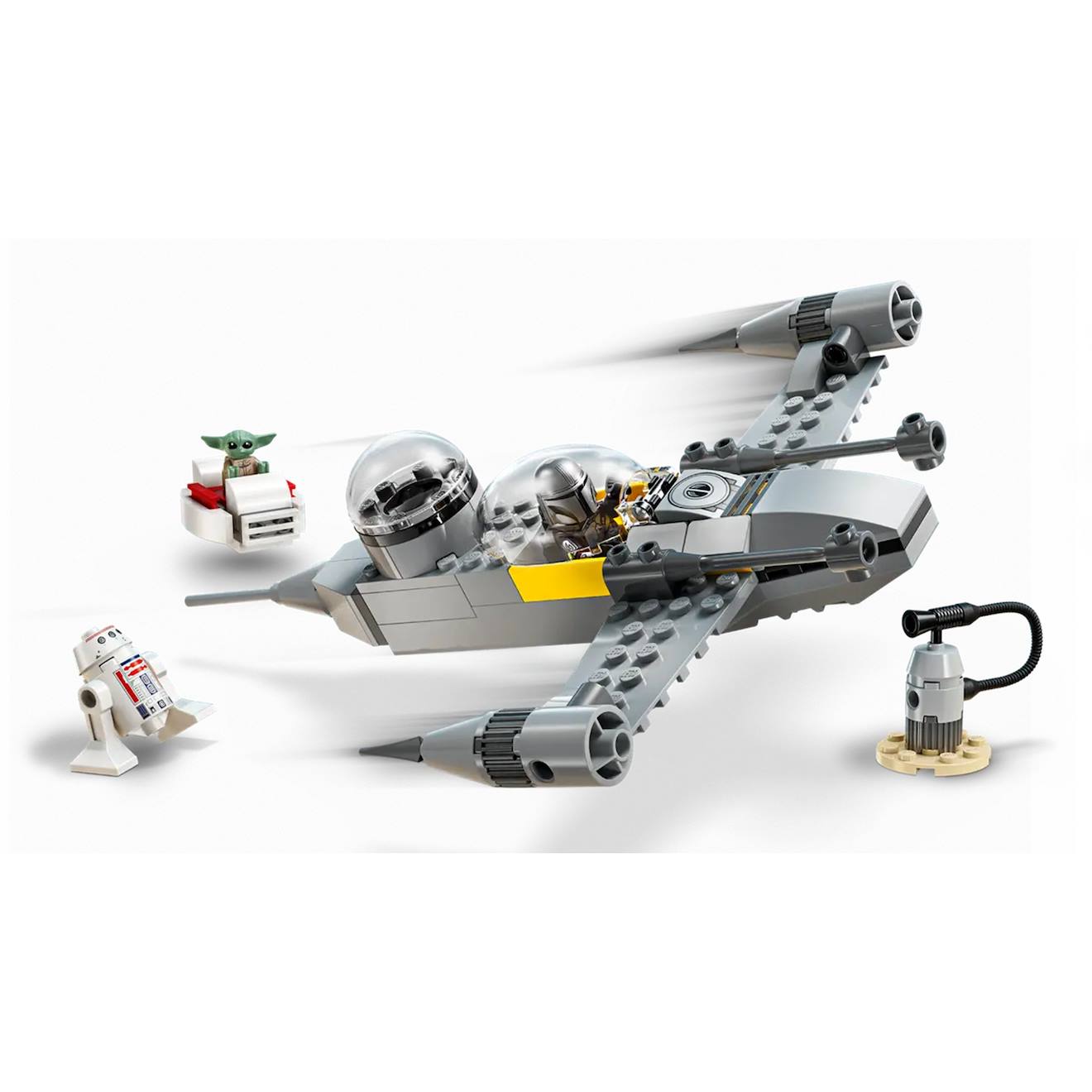 LEGO Star Wars - le chasseur n-1 de mando et grogu - 75410 multicolore