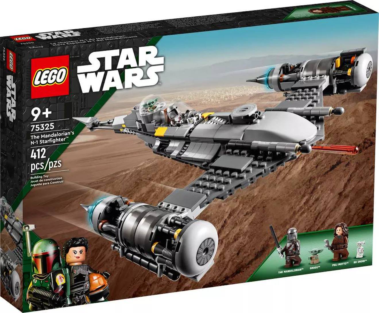 LEGO Star Wars - le chasseur n-1 du mandalorien - 75325 multicolore