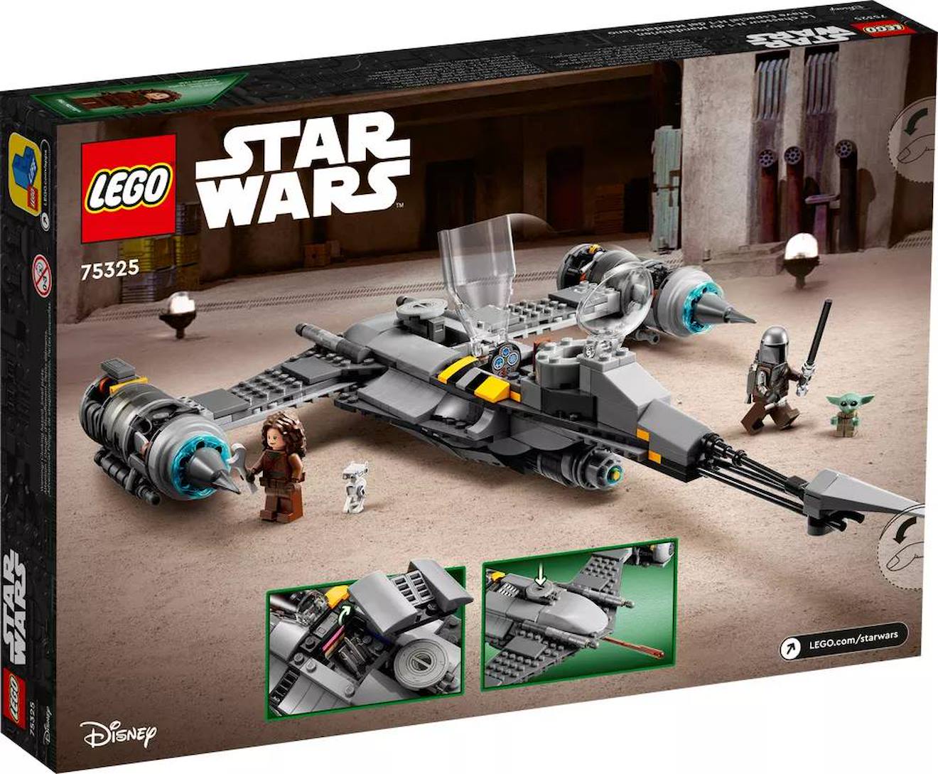 LEGO Star Wars - le chasseur n-1 du mandalorien - 75325 multicolore