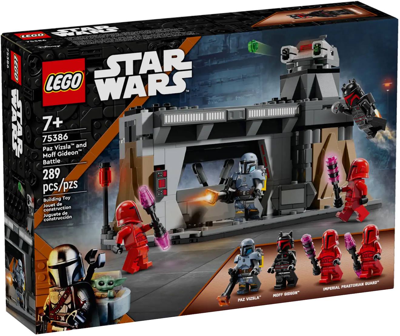LEGO Star Wars - le combat de paz vizsla et moff gideon - 75386 multicolore