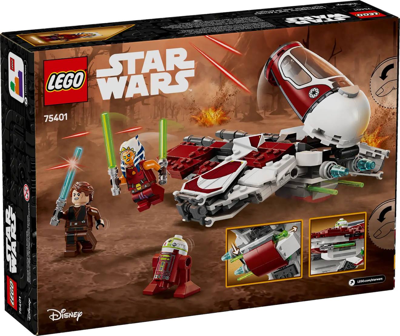 LEGO Star Wars - le jedi interceptor d'ahsoka - 75401 multicolore