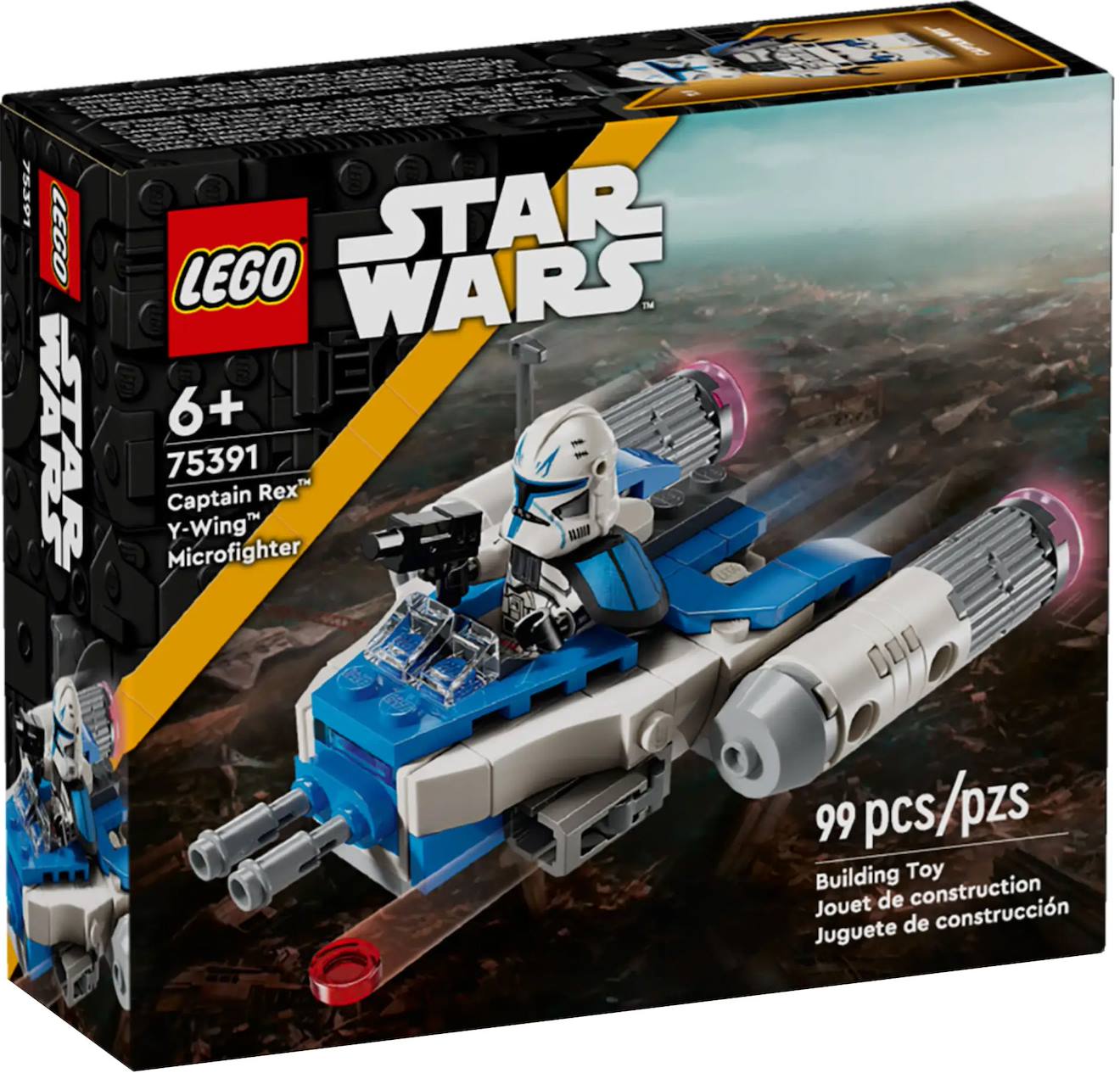 LEGO Star Wars - le microfighter y-wing du capitaine rex - 75391 multicolore