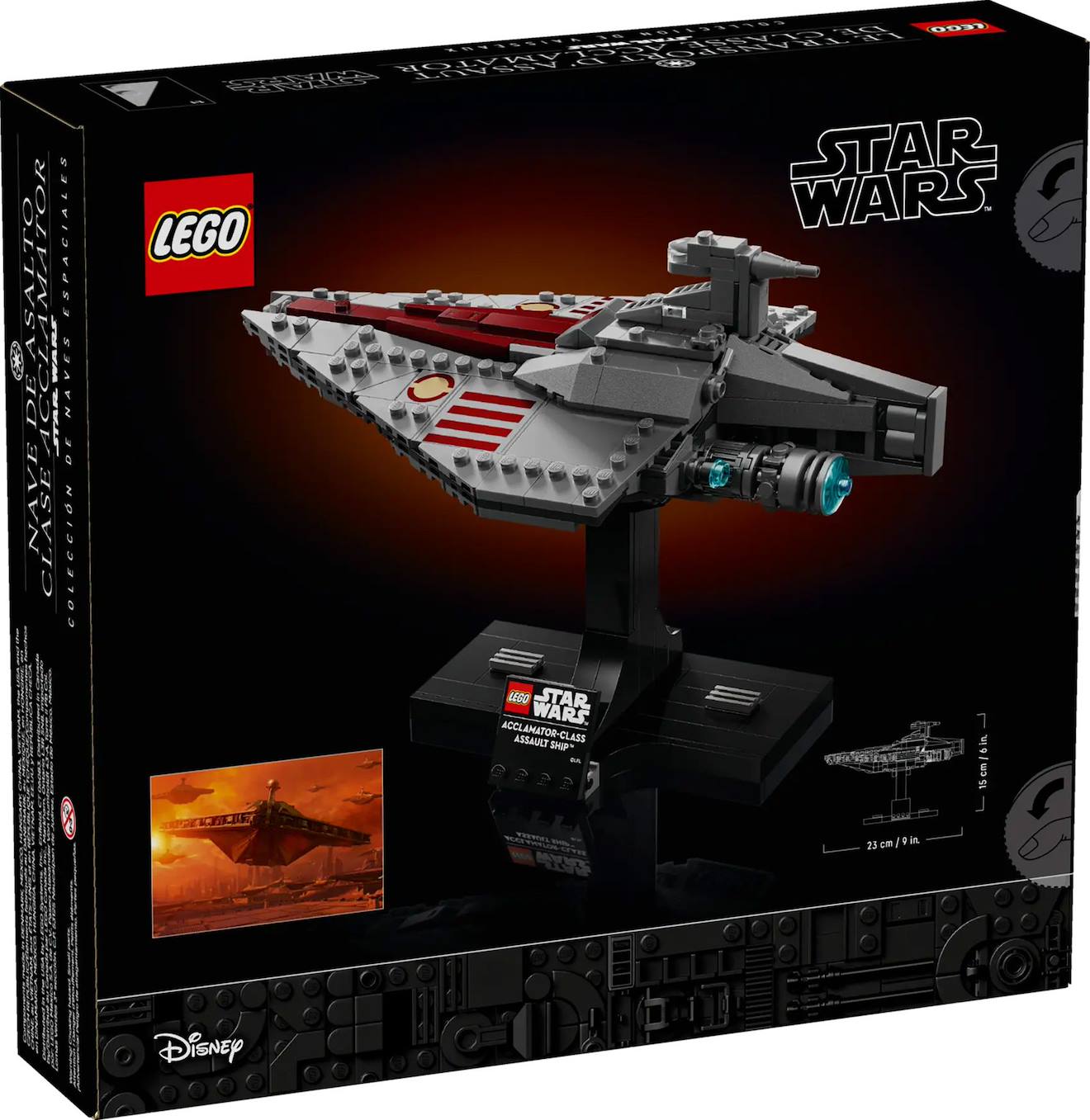 LEGO Star Wars - le transport d'assaut de classe acclamator - 75404 multicolore