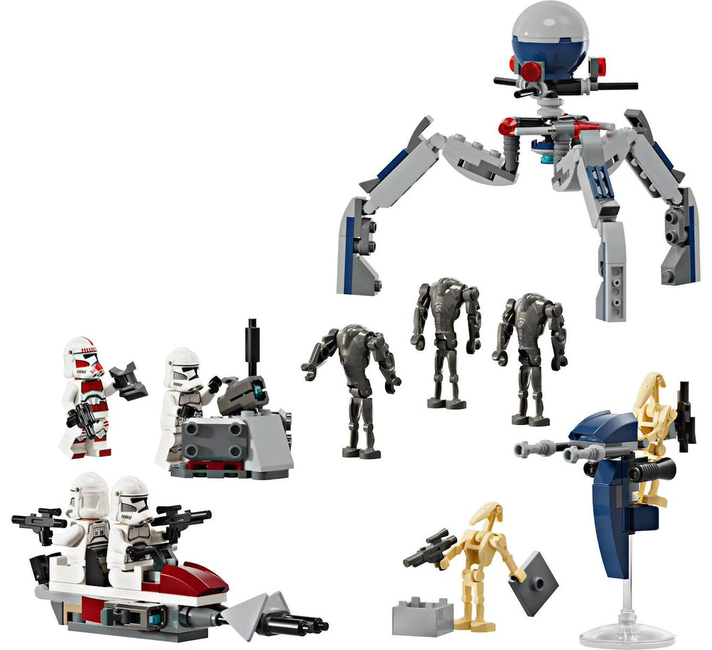 LEGO Star Wars - pack de combat des clone troopers et droïdes de combat - 75372 multicolore