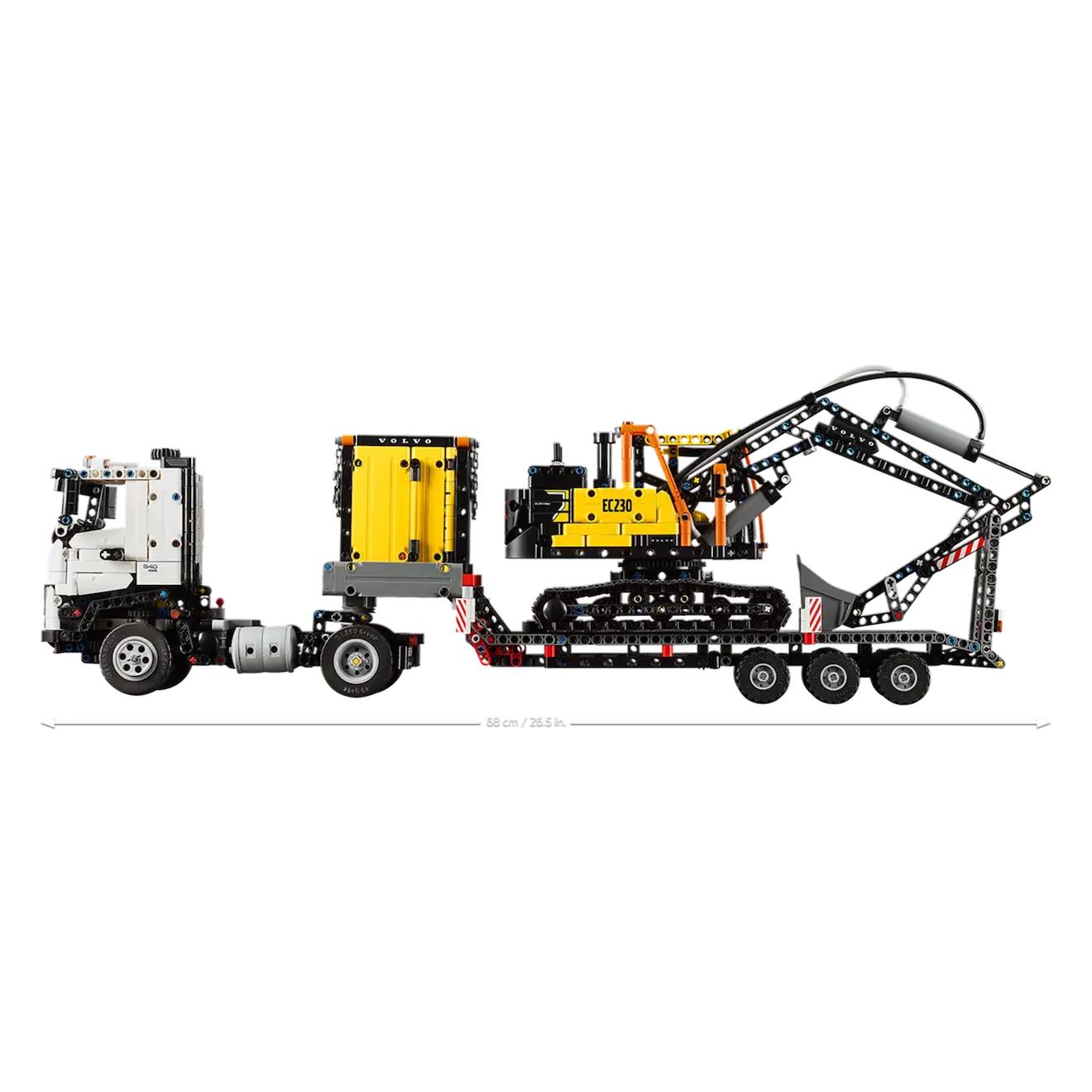LEGO Technic - camion volvo fmx et pelleteuse électrique ec230 - 42175 multicolore