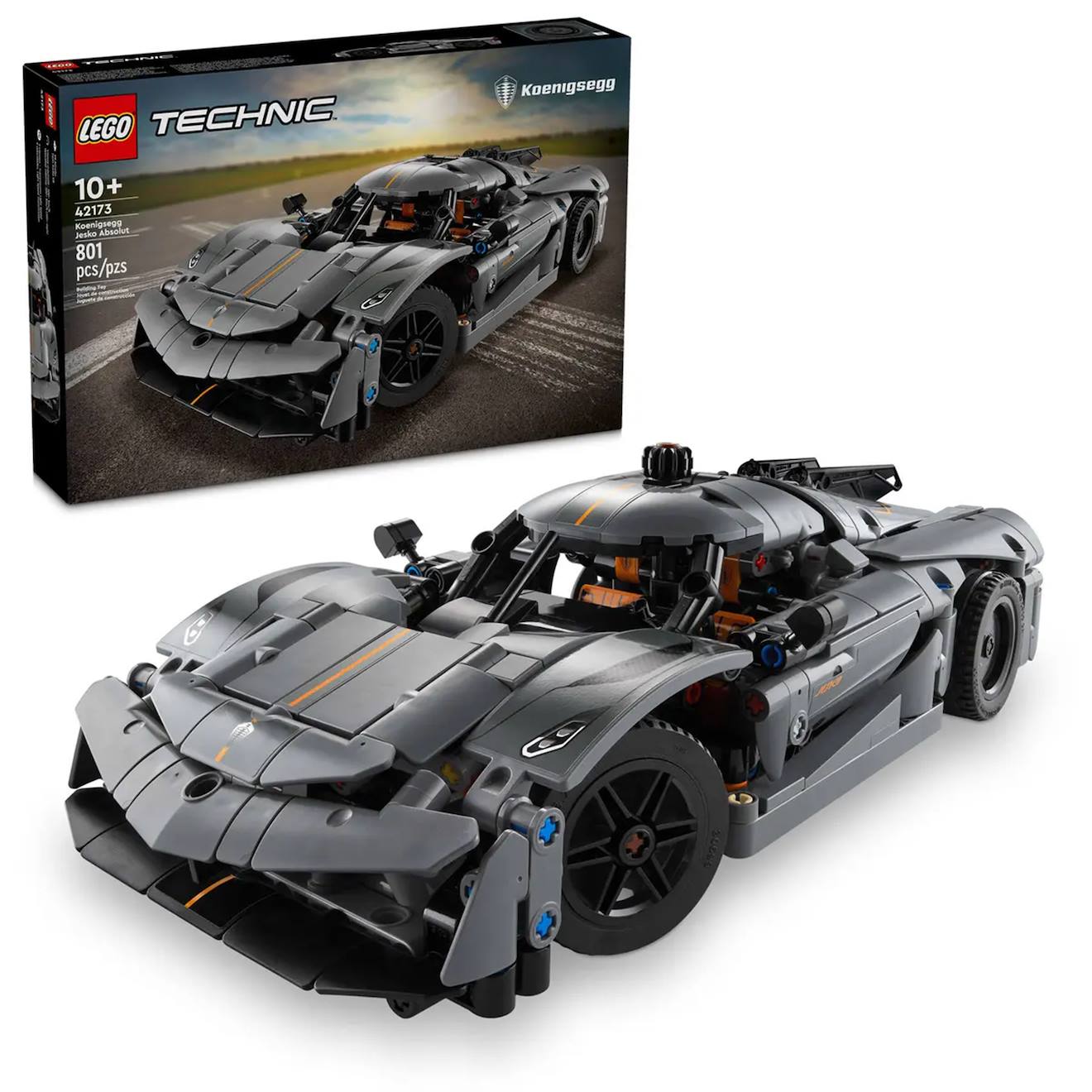 LEGO Technic - hypercar koenigsegg jesko absolut grise - 42173 multicolore