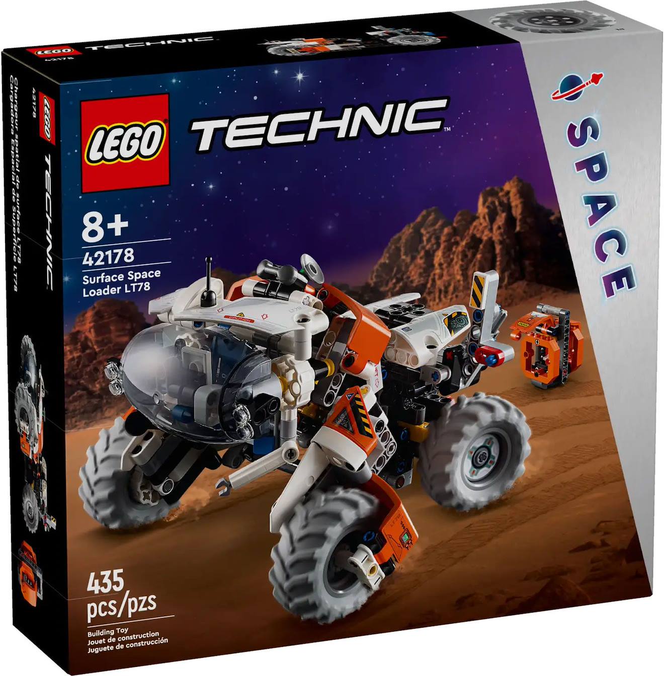 LEGO Technic - la chargeuse spatiale de surface lt78 - 42178 multicolore