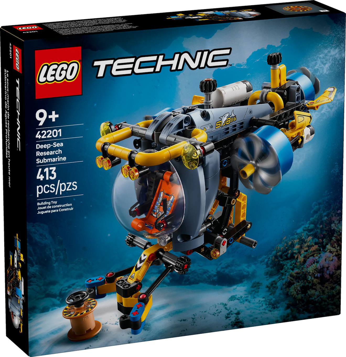 LEGO Technic - le sous-marin de recherche en haute mer - 42201 multicolore