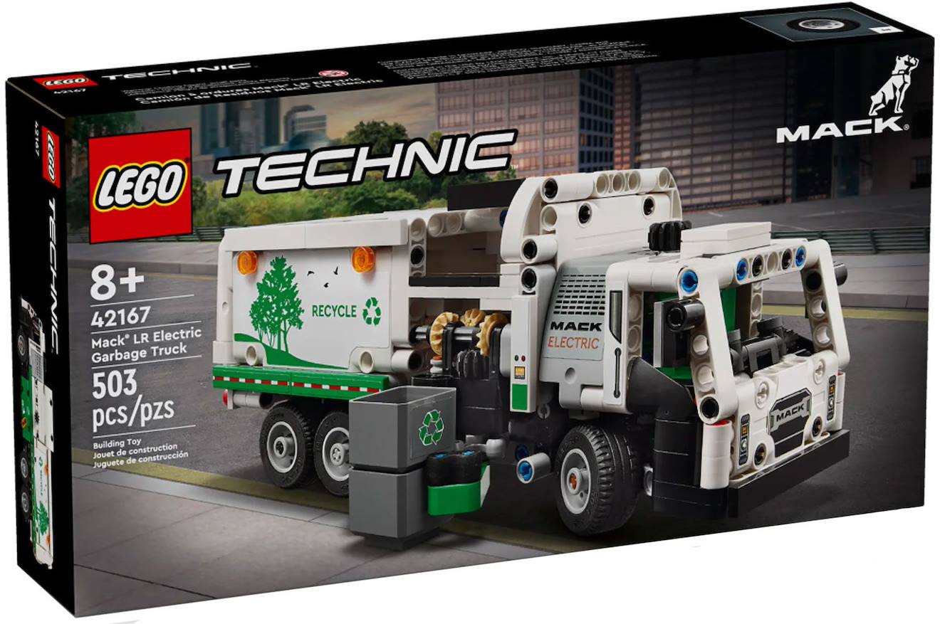 LEGO Technic - mack lr electric camion poubelle - 42167 multicolore