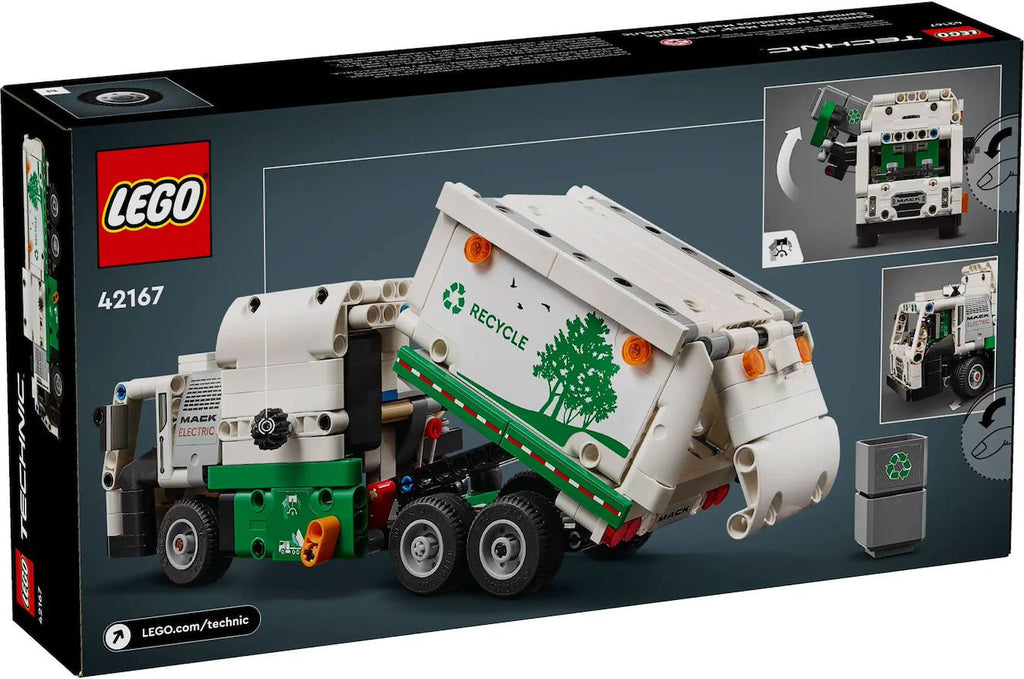LEGO Technic - mack lr electric camion poubelle - 42167 multicolore