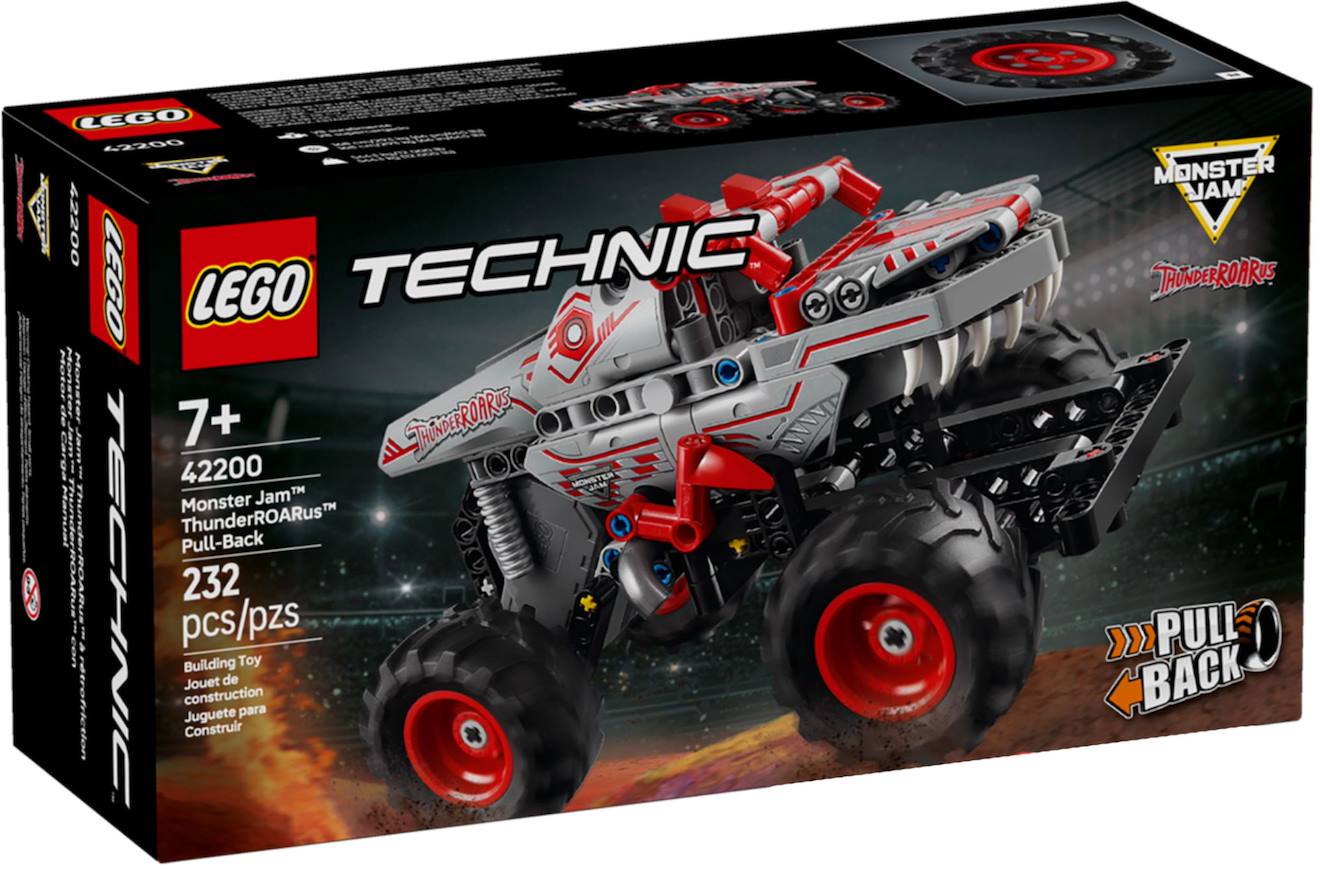 LEGO Technic - monster jam thunderroarus à rétrofriction - 42200 multicolore