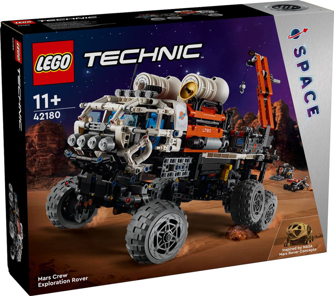 LEGO Technic - rover d'exploration habité sur mars - 42180 multicolore
