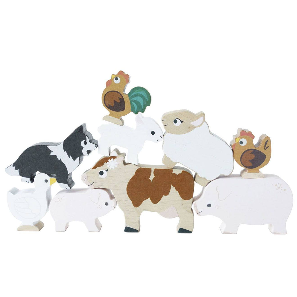 Les animaux de la ferme beige