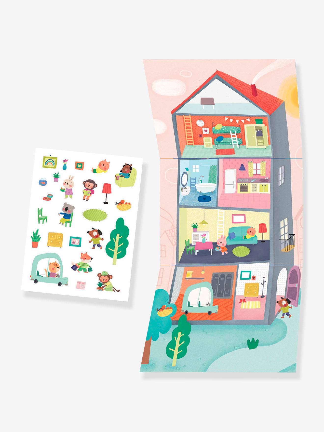 Les animaux et leurs maisons - multicolore
