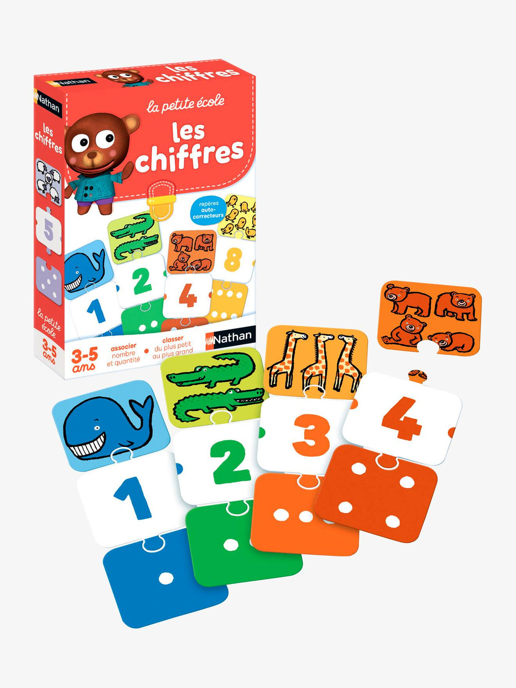 Les chiffres multicolore