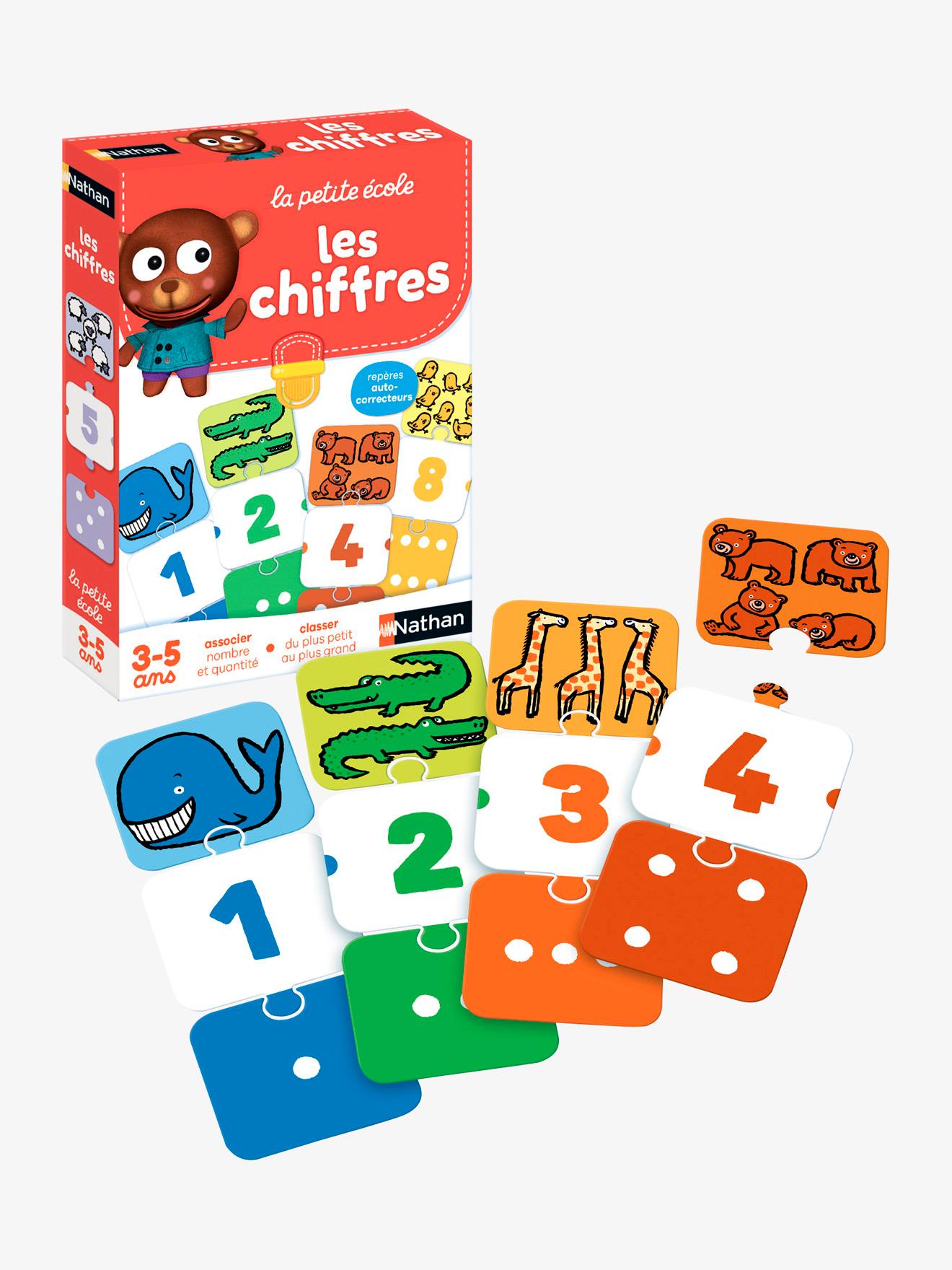 Les chiffres multicolore