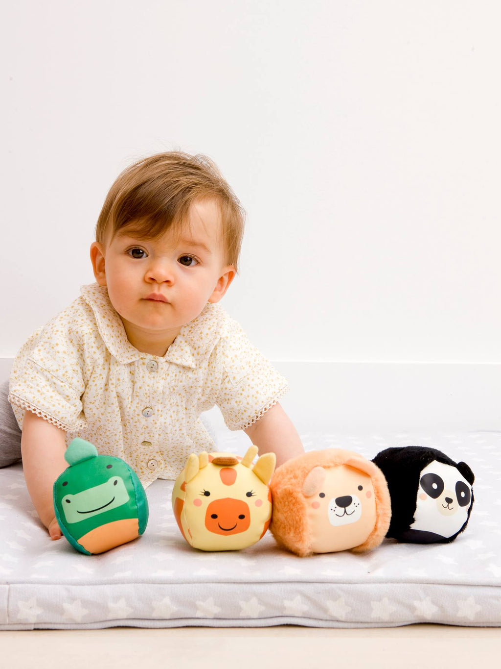 Les dooballs - set de 4 balles doudous - jungle