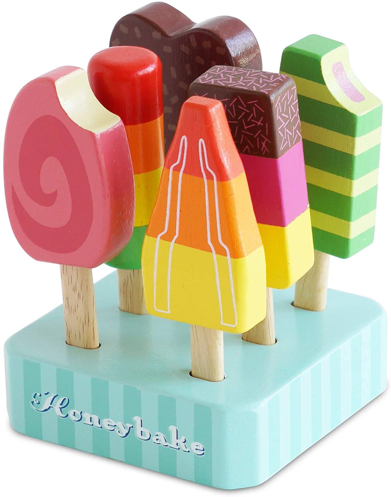 Les glacés lollies rose