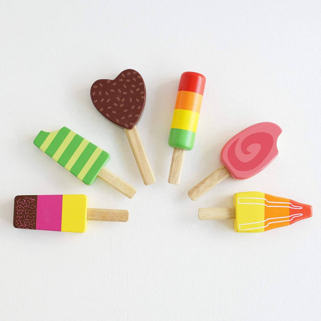 Les glacés lollies rose