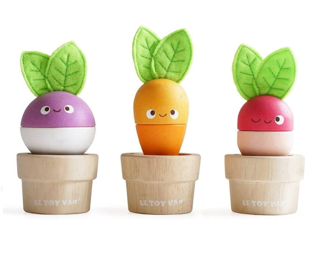 Les légumes empilables blanc