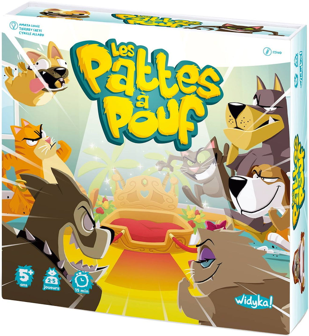 Les pattes à pouf multicolore