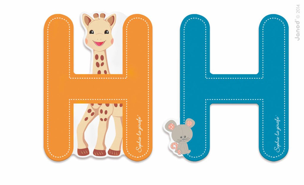 Lettre h sophie la girafe orange