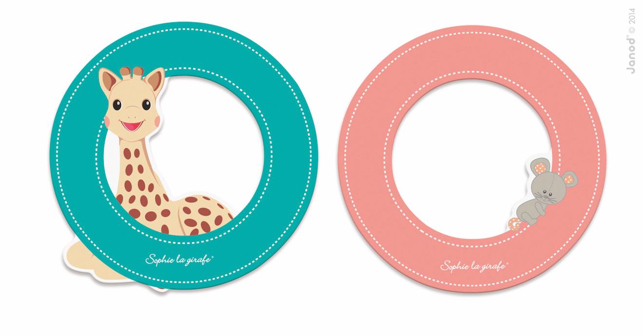Lettre o sophie la girafe vert