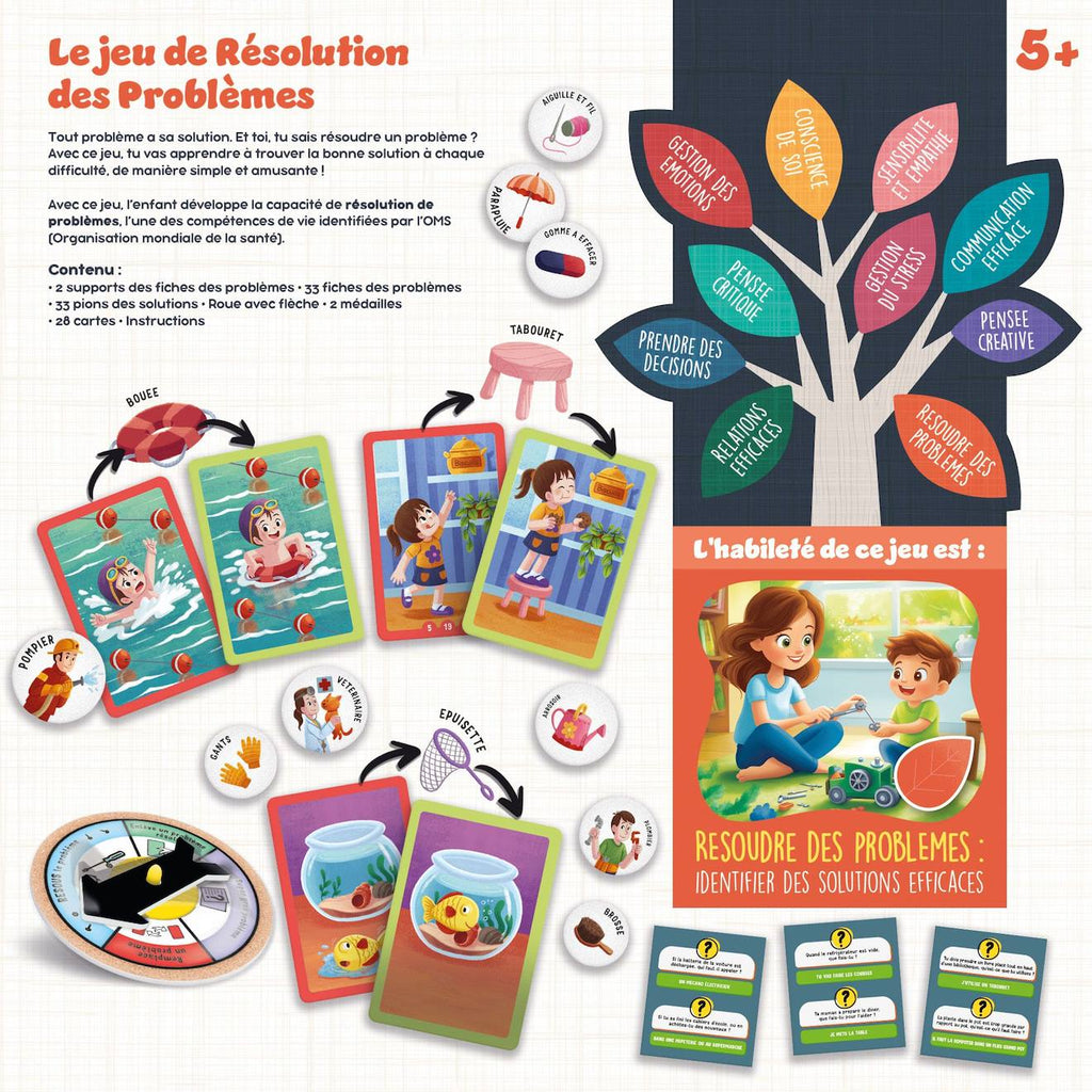 Life skills jeu de resolutions de problèmes multicolore