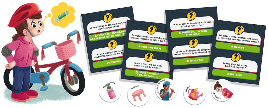 Life skills jeu de resolutions de problèmes multicolore