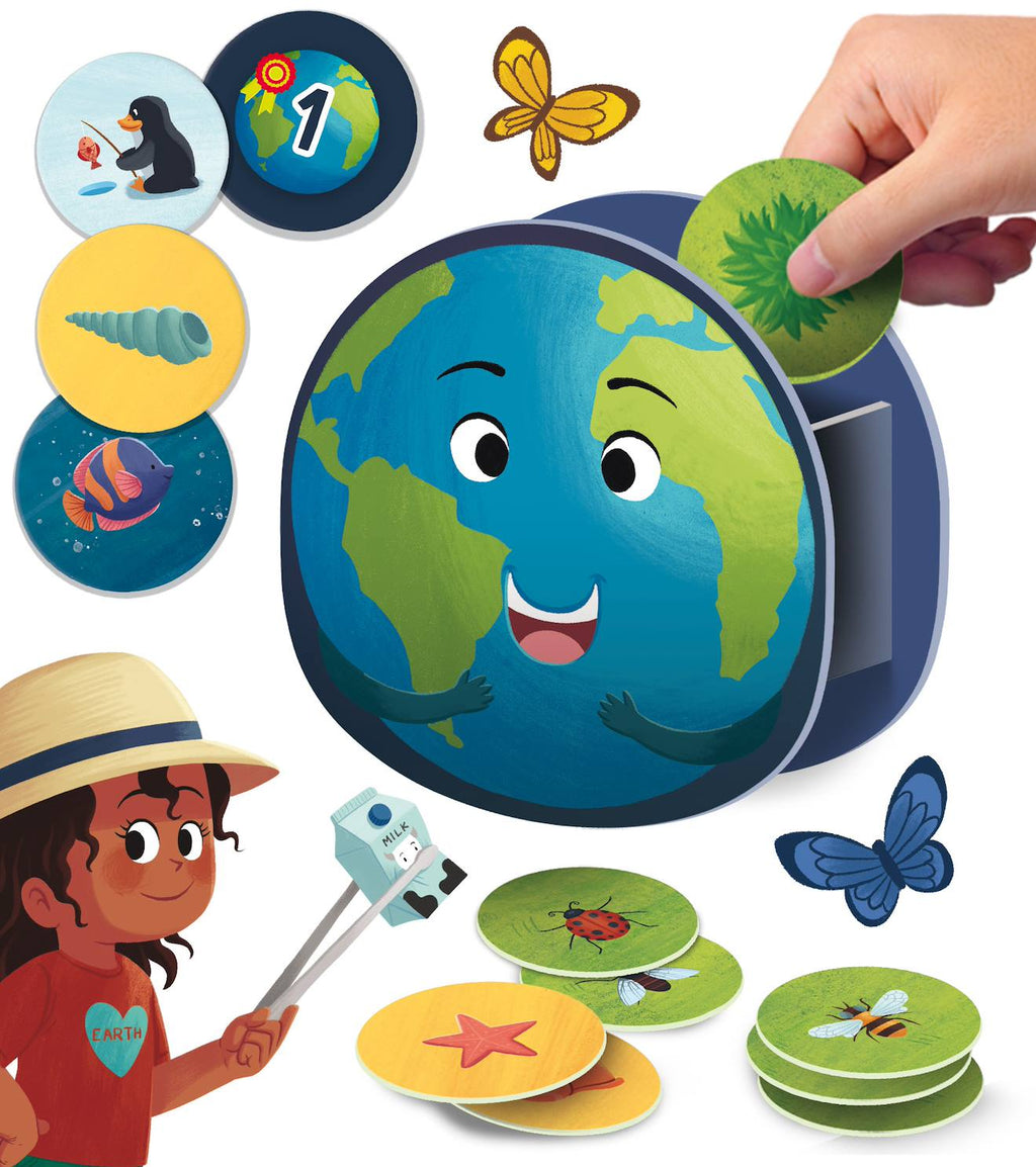 Life skills jeu ensemble pour la planète multicolore