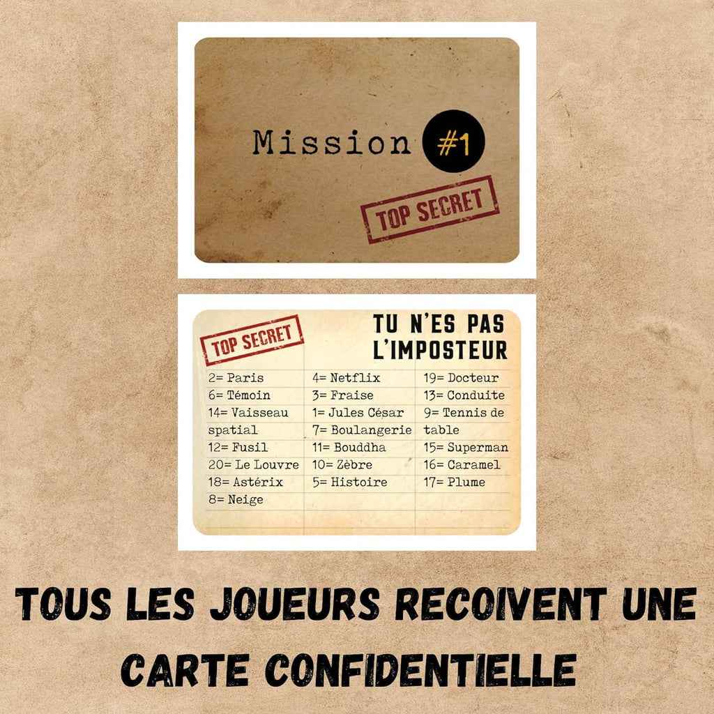 L'imposteur saurez-vous le démasquer noir