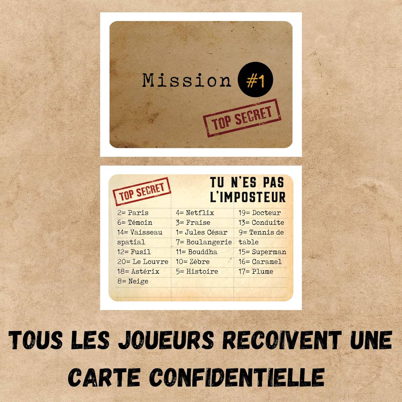 L'imposteur saurez-vous le démasquer noir